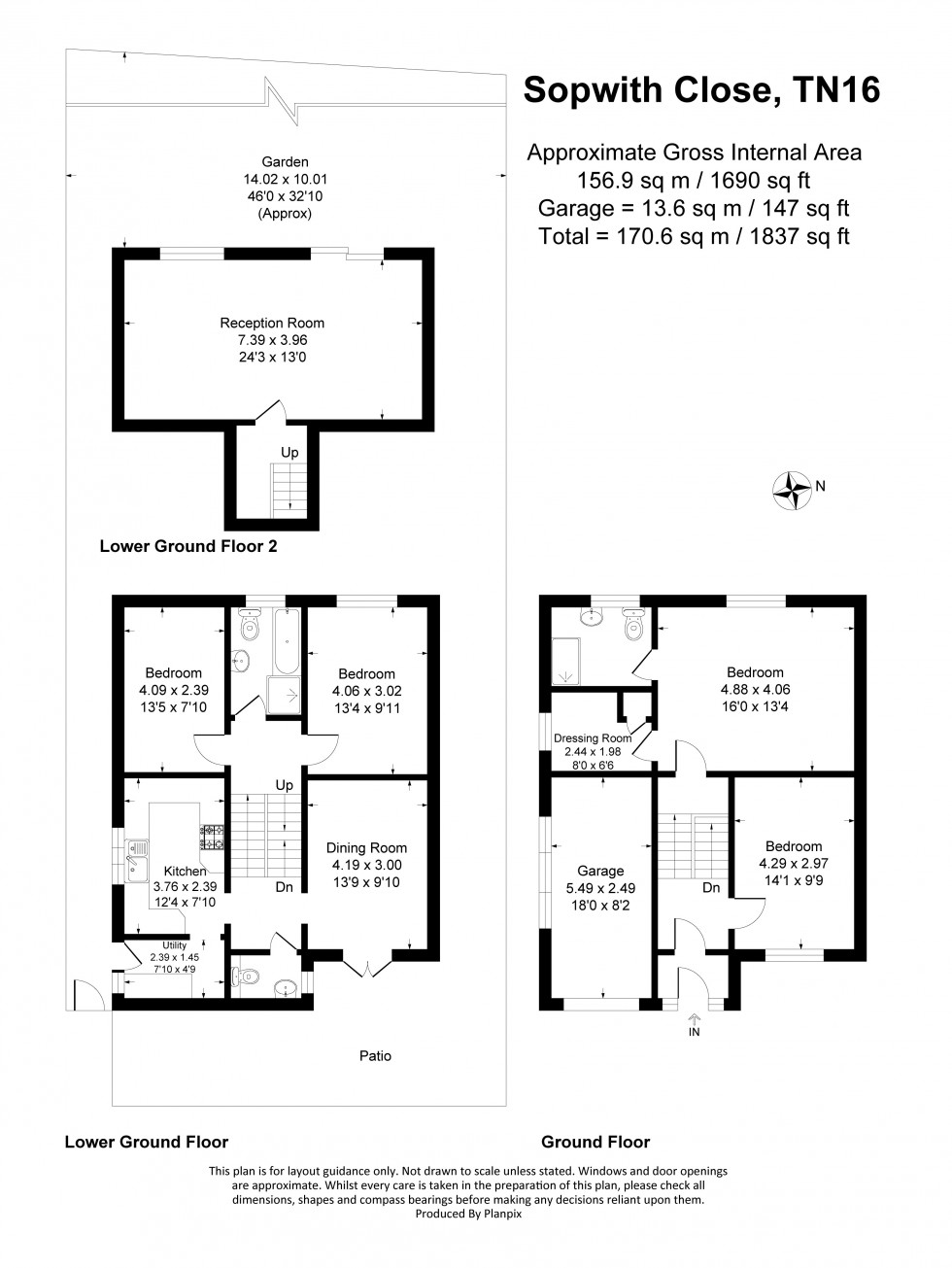 Floorplan for Sopwith Close, Biggin Hill