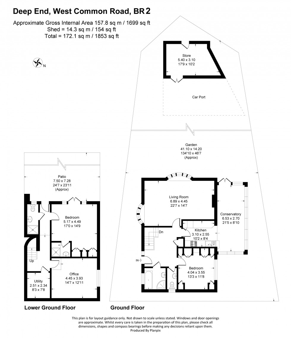 Floorplan for West Common Road, Bromley