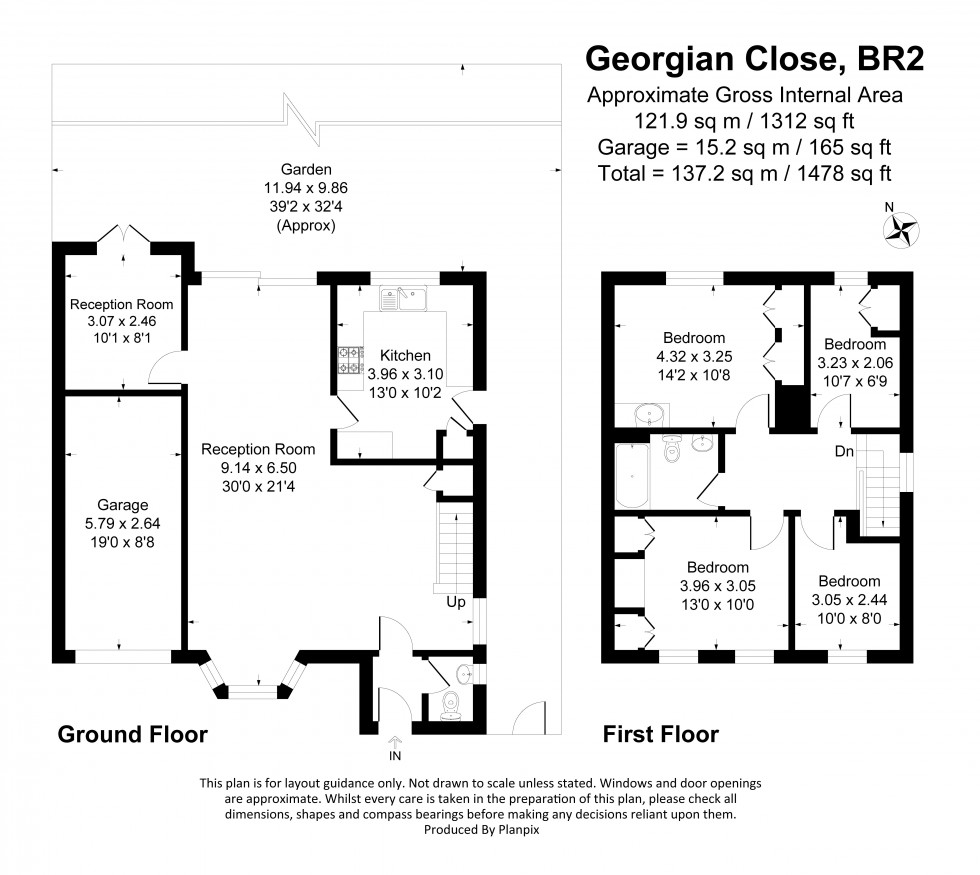 Floorplan for Georgian Close, Bromley