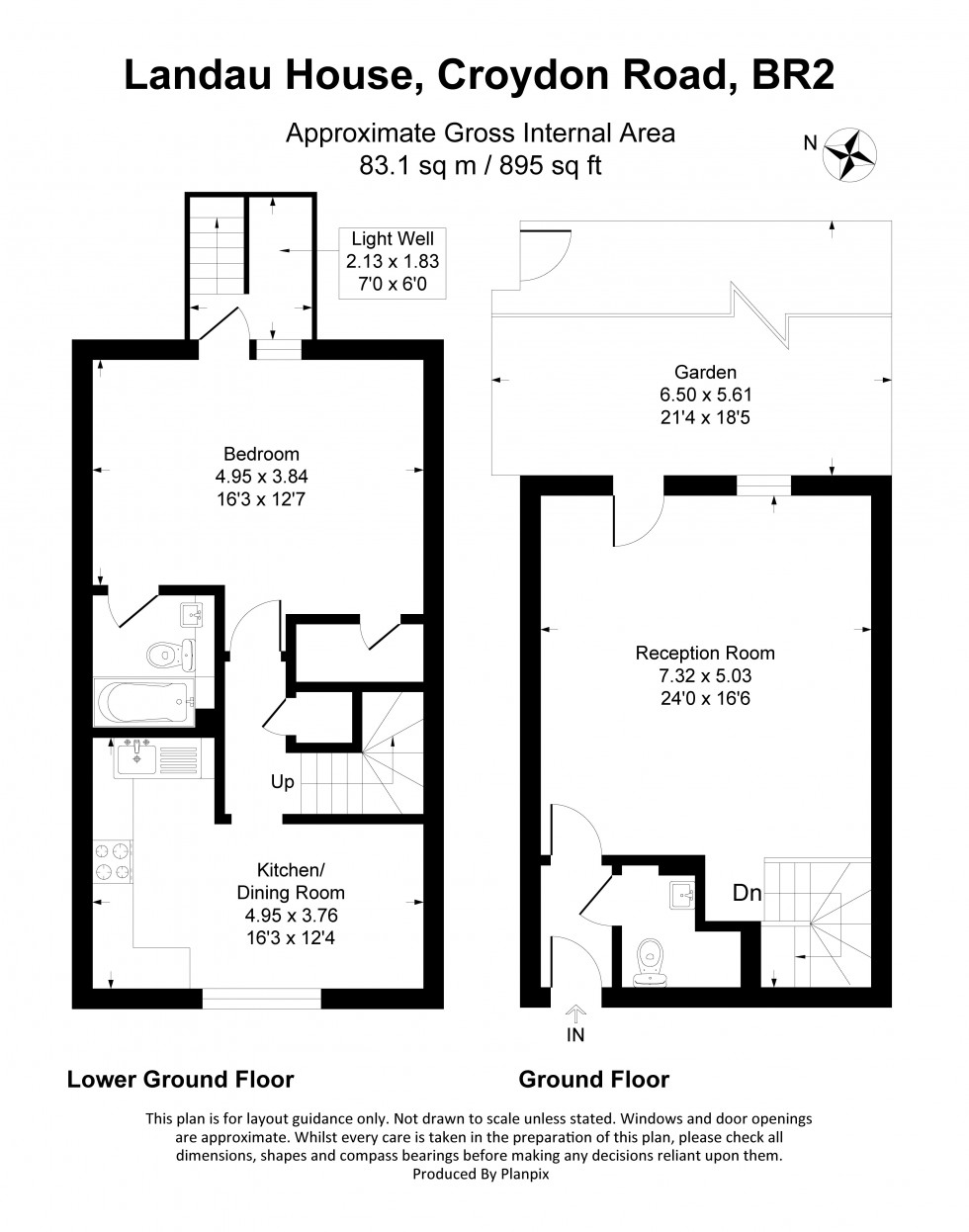 Floorplan for Croydon Road, Keston