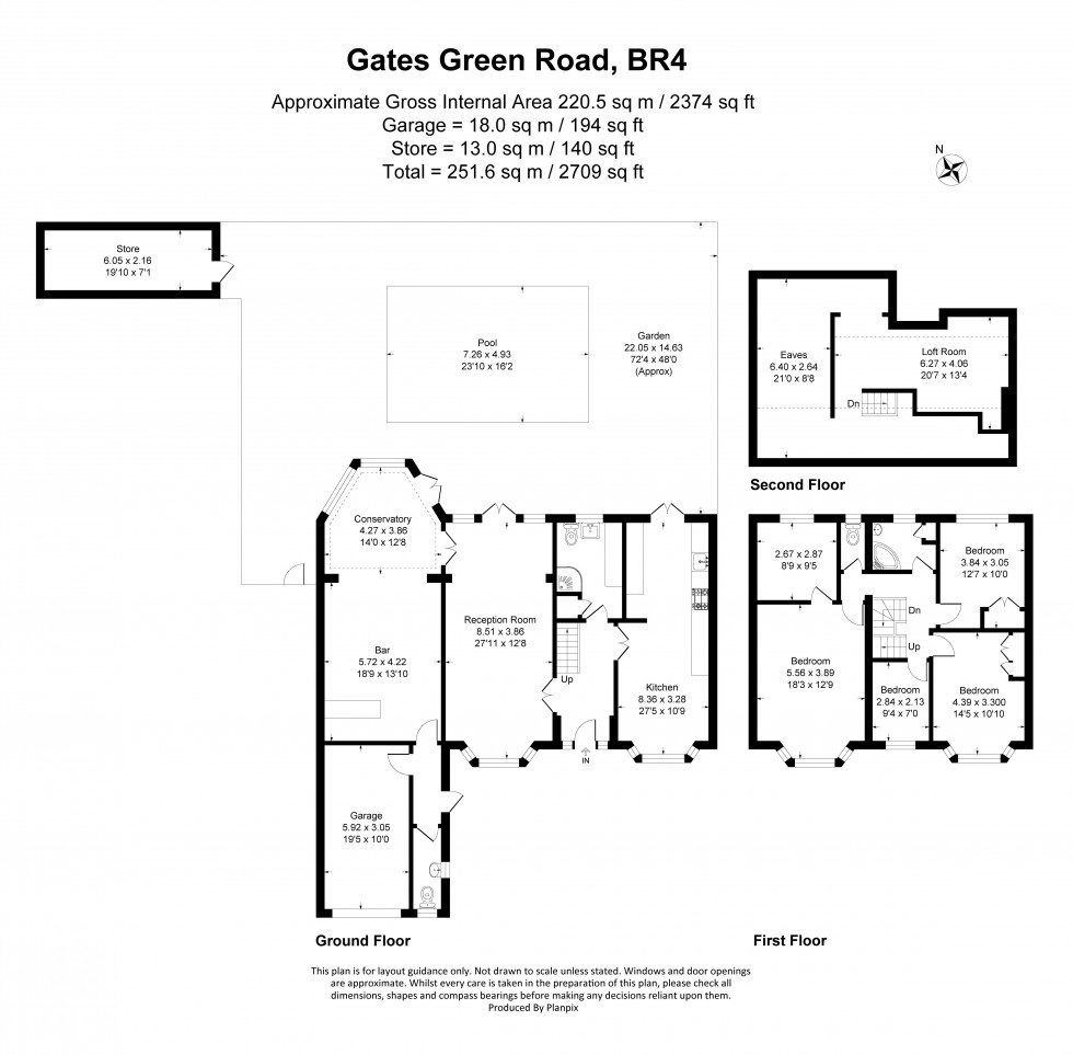 Floorplan for Gates Green Road, West Wickham