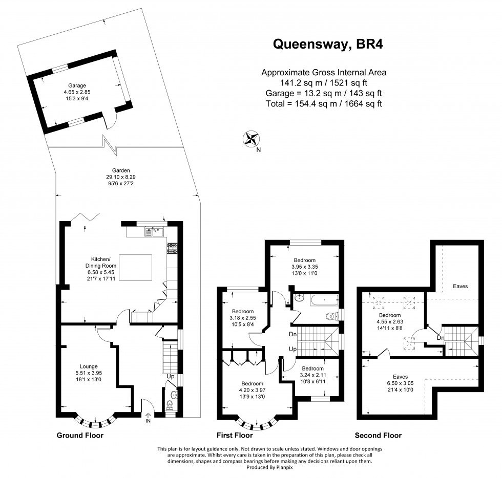 Floorplan for Queensway, West Wickham