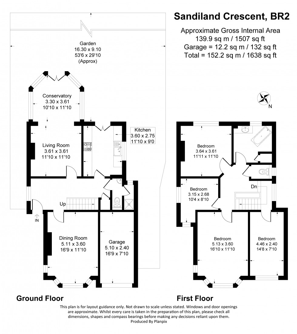 Floorplan for Sandiland Crescent, Bromley