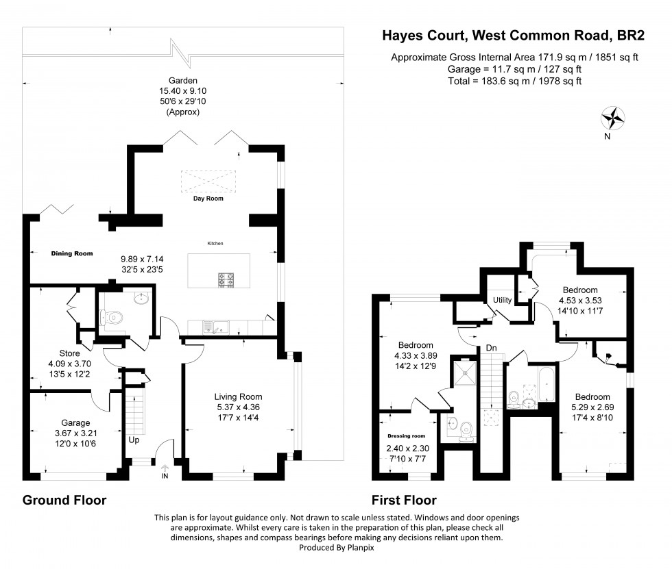 Floorplan for West Common Road, Bromley