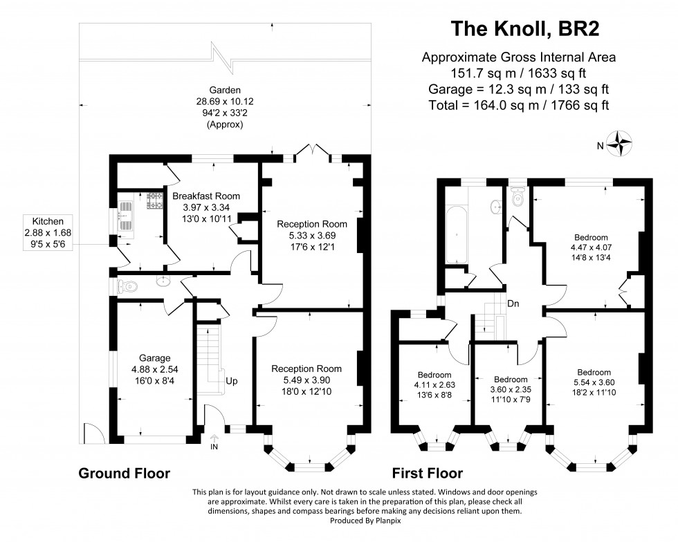 Floorplan for The Knoll, Bromley