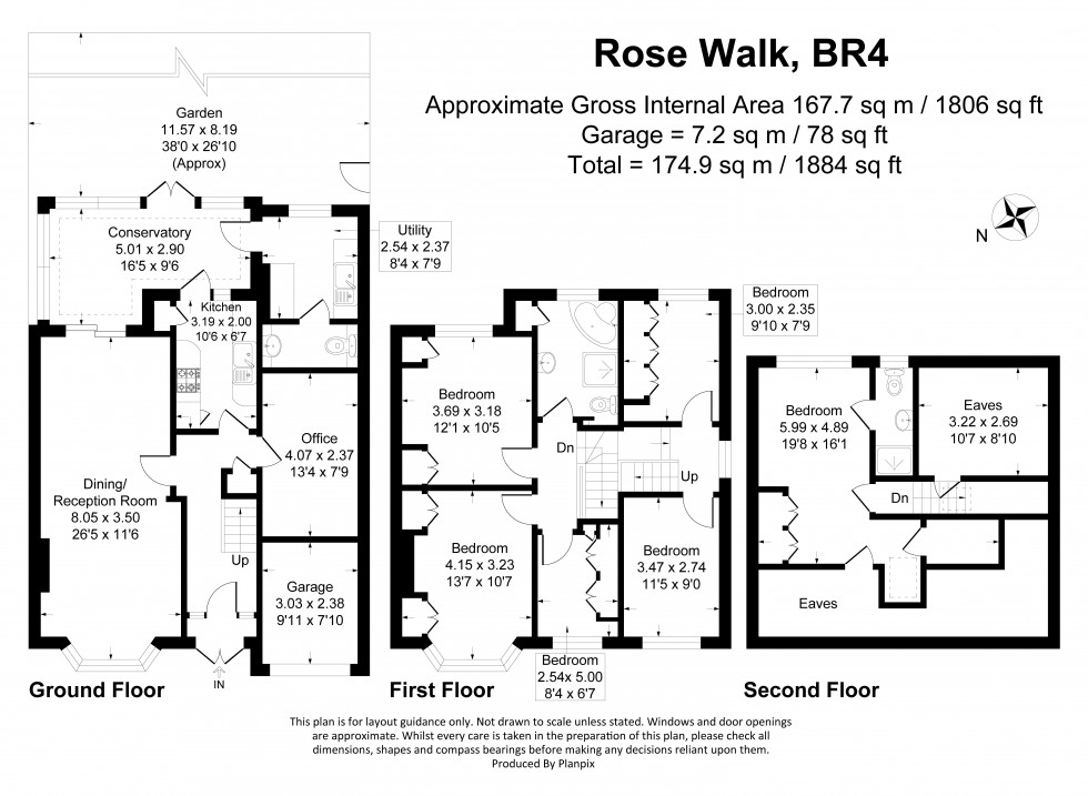 Floorplan for Rose Walk, West Wickham