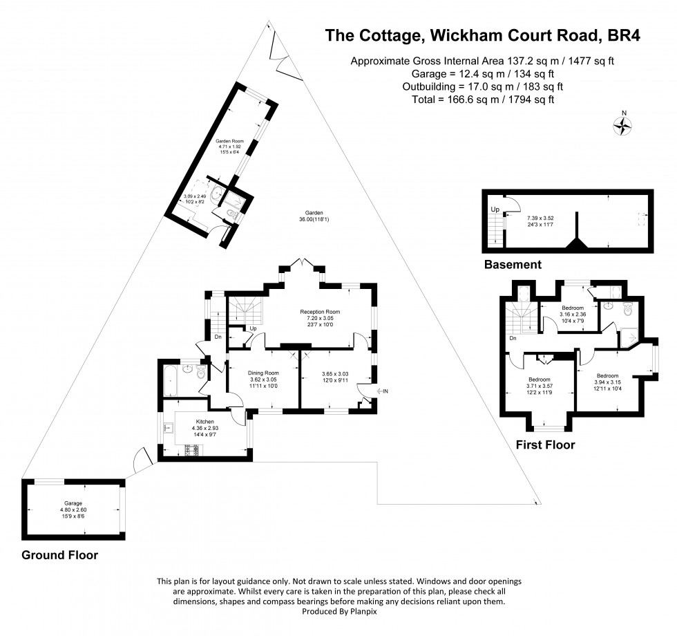 Floorplan for Wickham Court Road, West Wickham