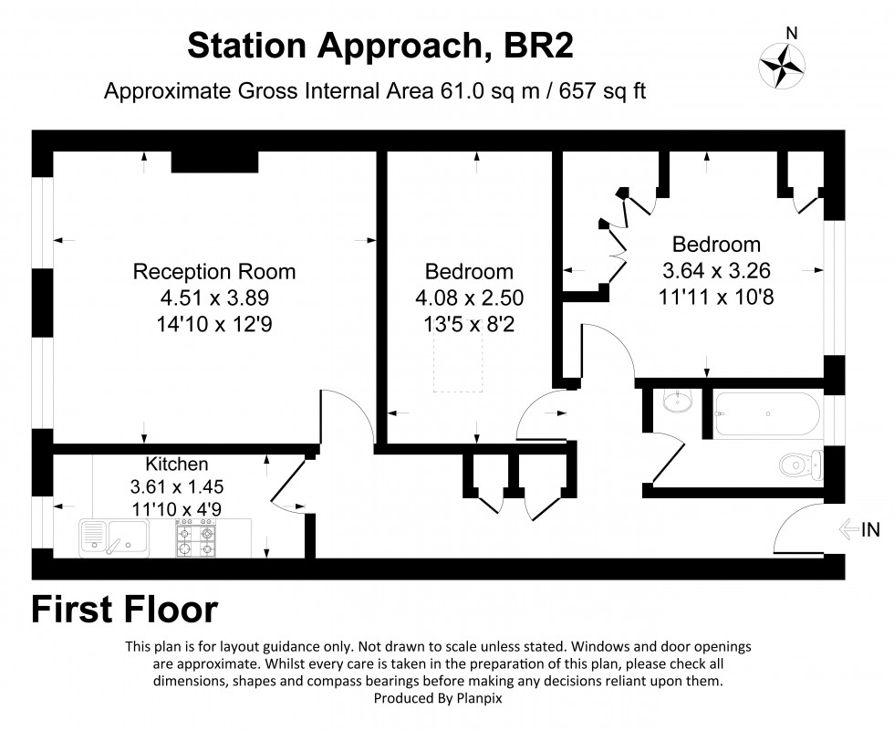 Floorplan for Station Approach, Hayes