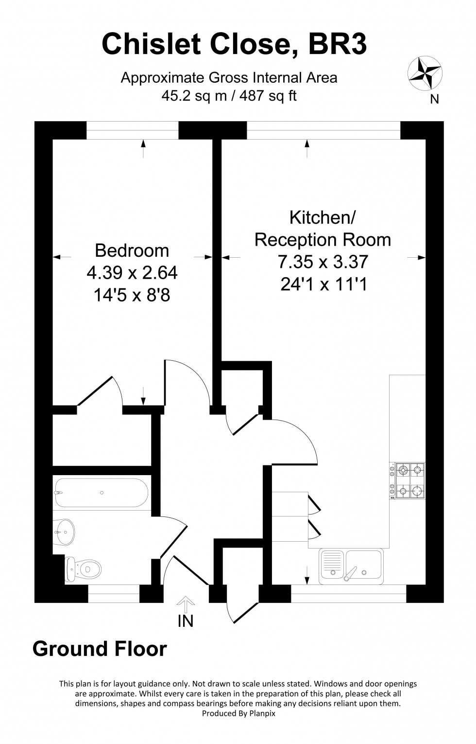 Floorplan for Chislet Close, Beckenham