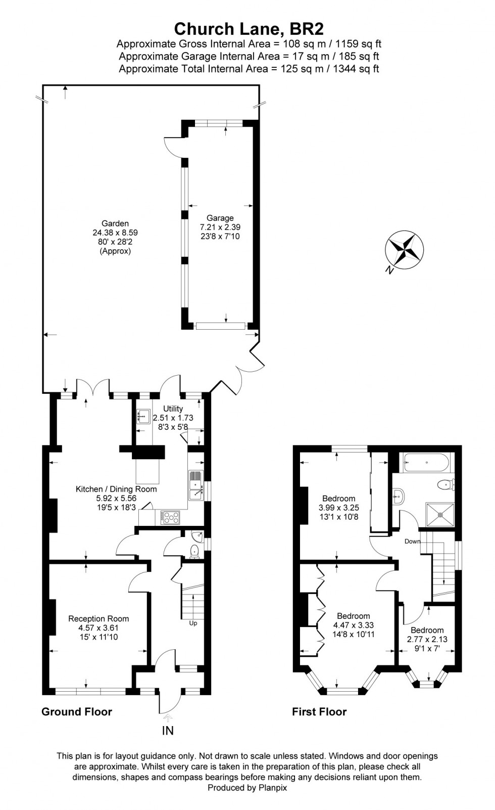 Floorplan for Church Lane, Bromley