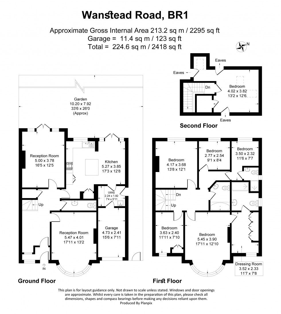 Floorplan for Wanstead Road, Bromley