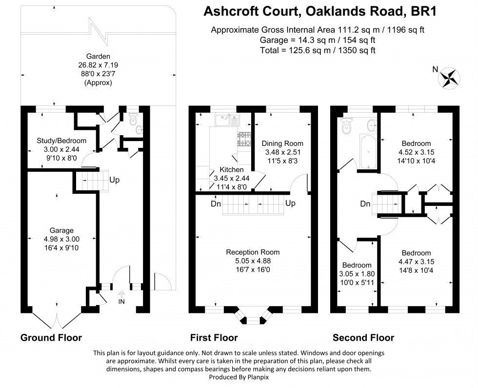 Floorplan for Oaklands Road, Bromley