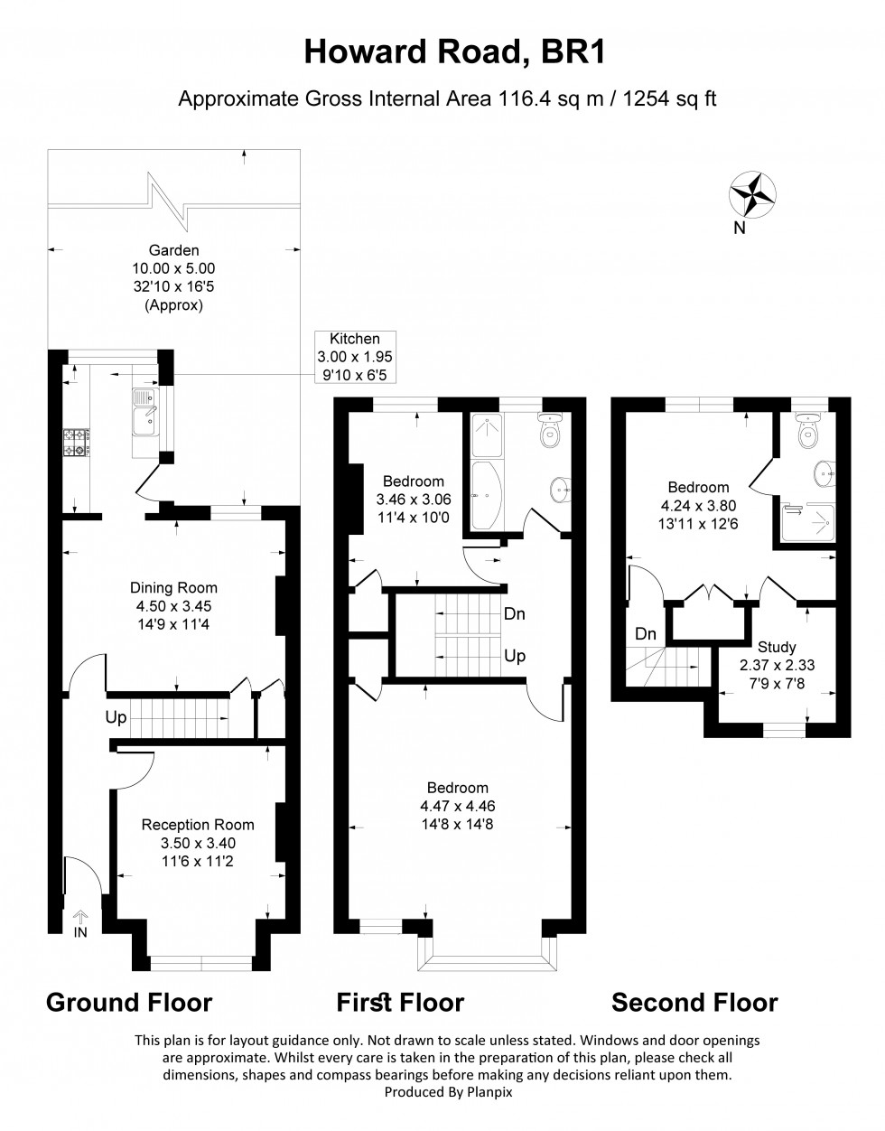 Floorplan for Howard Road, Bromley