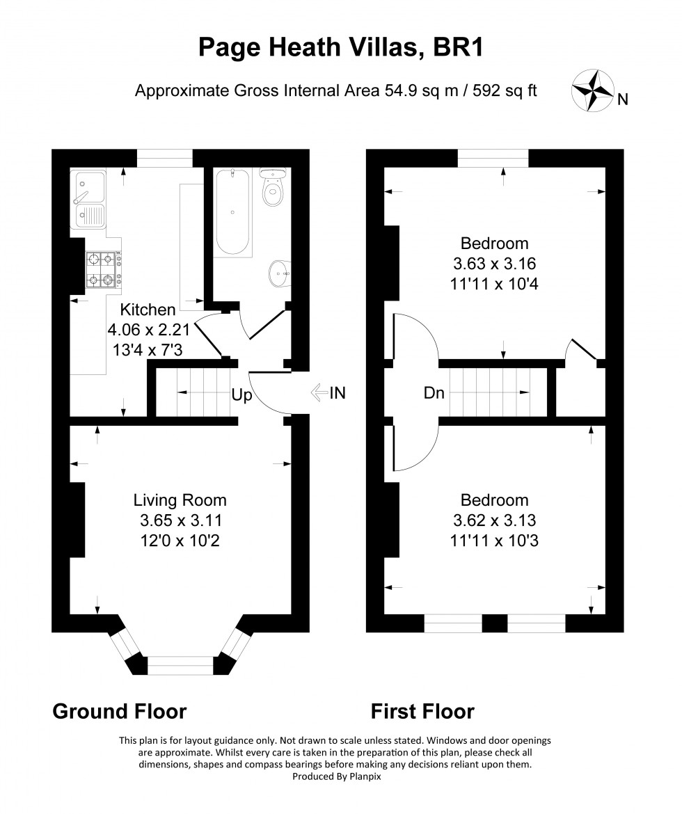 Floorplan for Page Heath Villas, Bickley