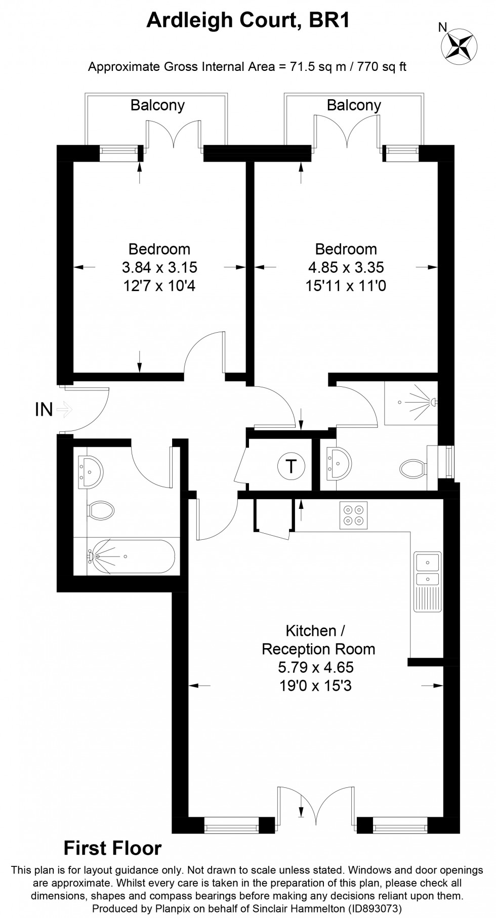 Floorplan for London Road, Bromley, Kent