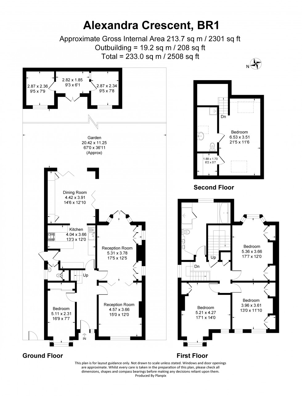 Floorplan for Alexandra Crescent, Bromley