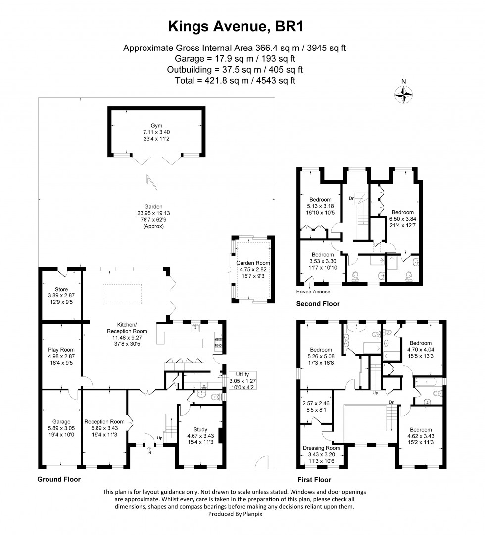 Floorplan for Kings Avenue, Bromley