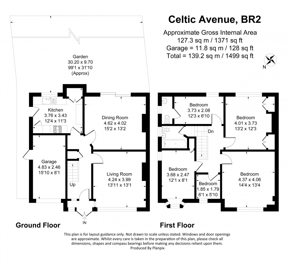 Floorplan for Celtic Avenue, Bromley