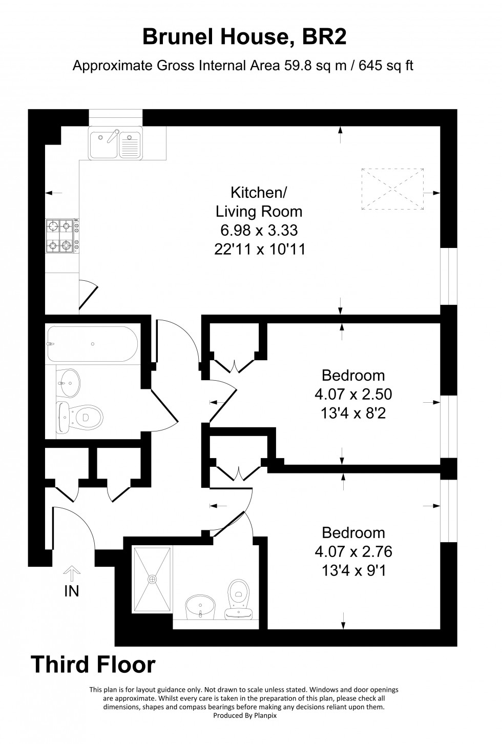 Floorplan for Wells View Drive, Bromley