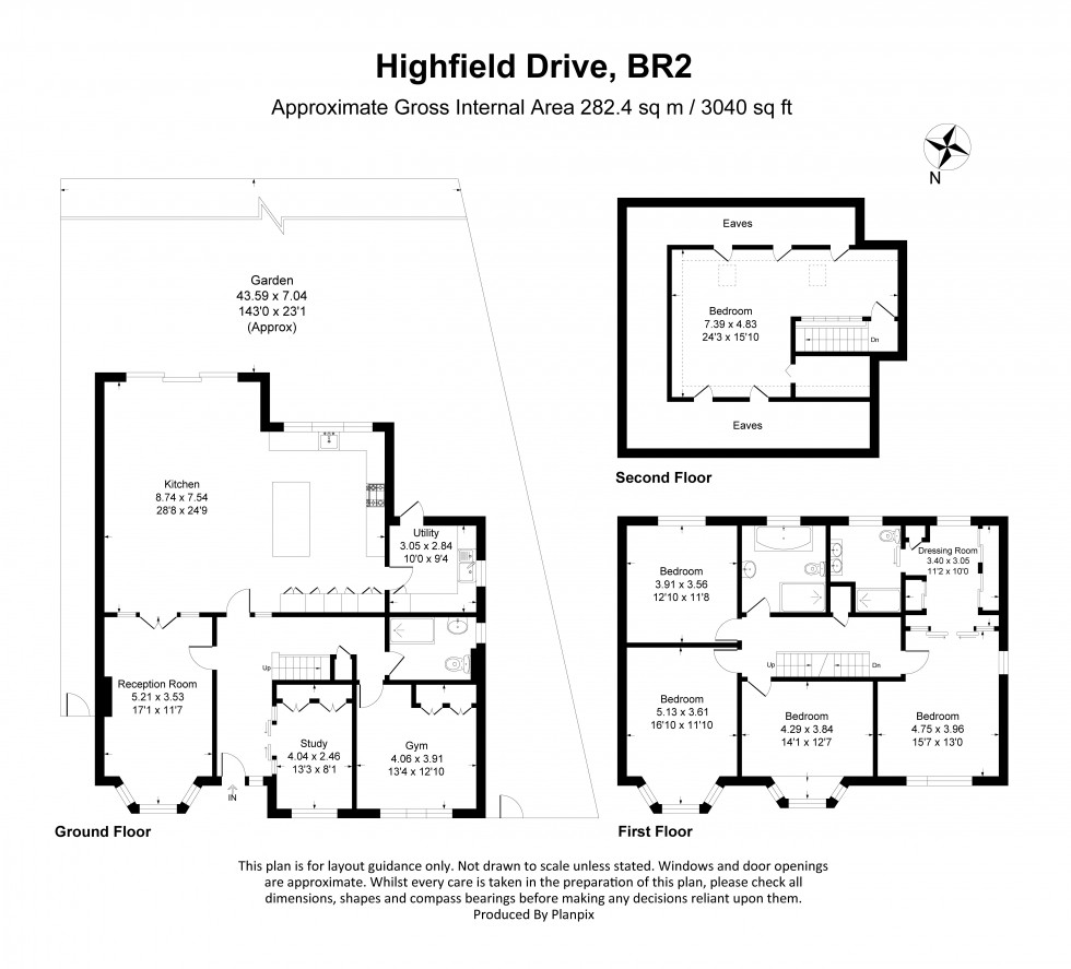 Floorplan for Highfield Drive, Bromley