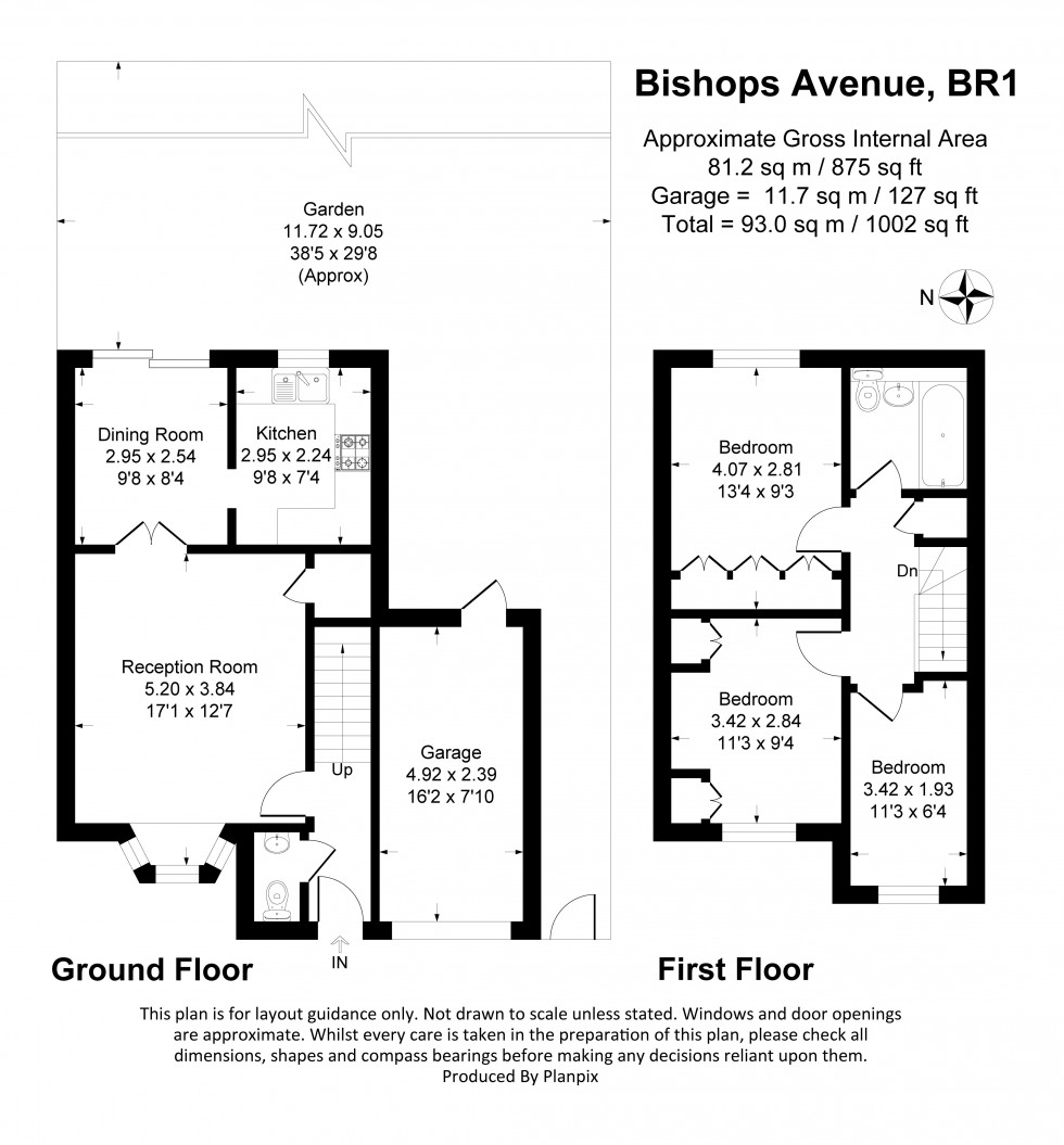 Floorplan for Bishops Avenue, Bromley