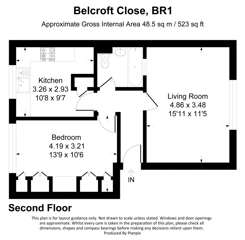 Floorplan for Belcroft Close, Bromley