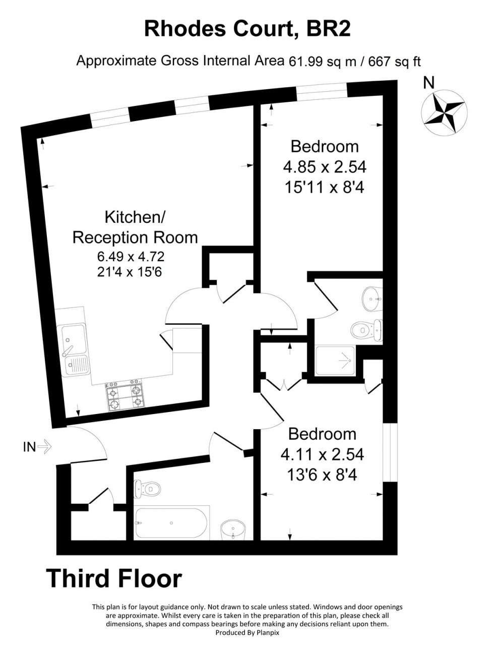 Floorplan for Jefferson Place, Bromley