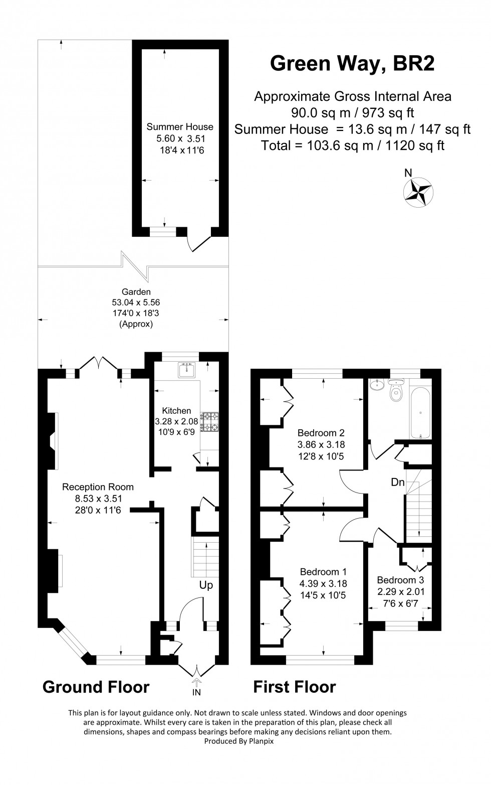 Floorplan for Green Way, Bromley