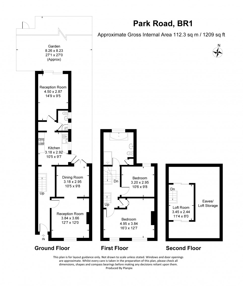 Floorplan for Park Road, Bromley