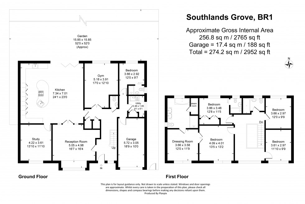 Floorplan for Southlands Grove, Bromley