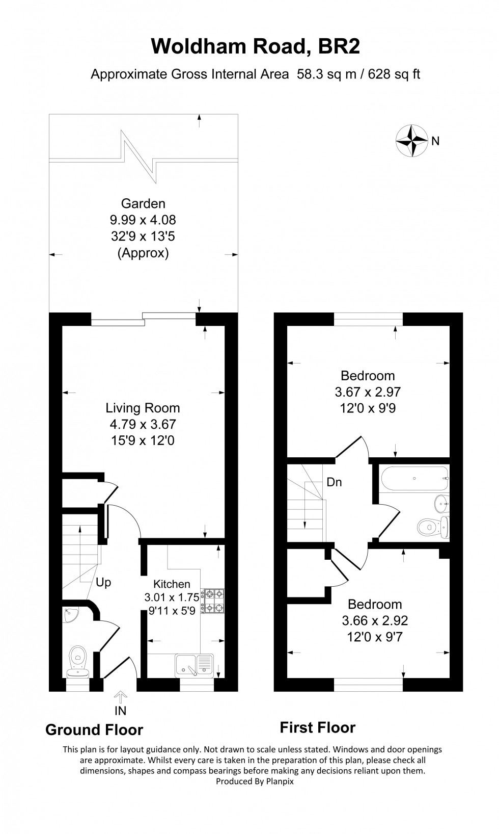 Floorplan for Woldham Road, Bromley