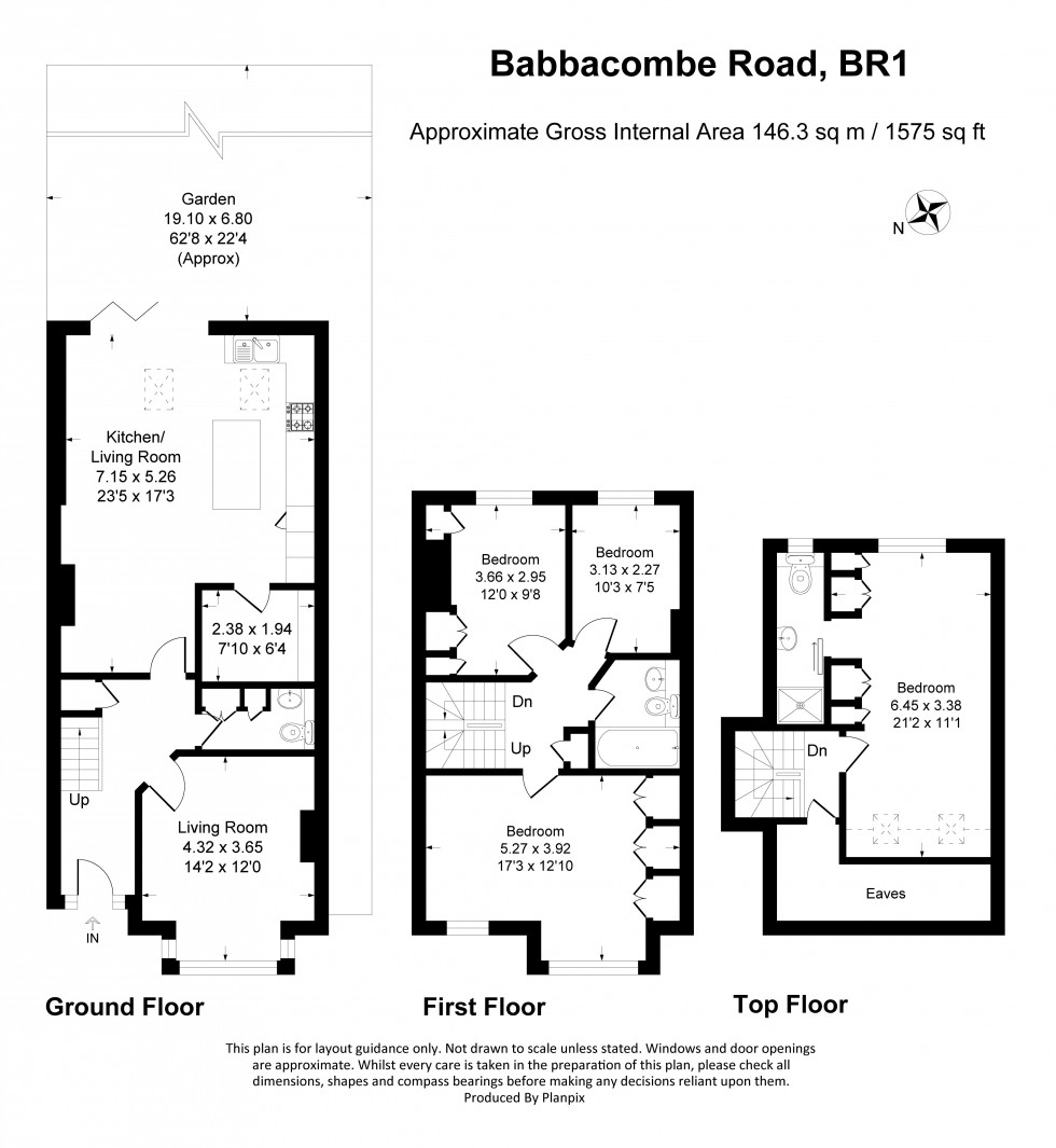 Floorplan for Babbacombe Road, Bromley