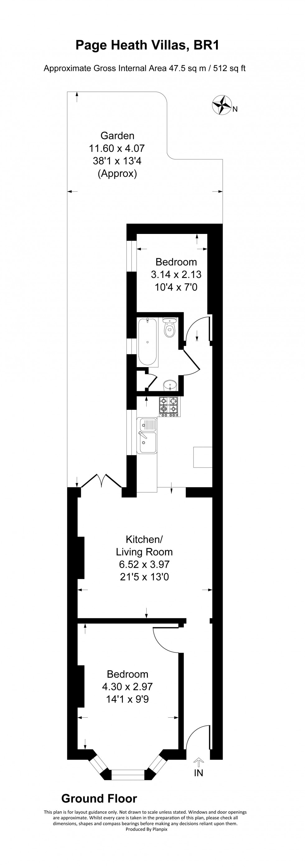 Floorplan for Page Heath Villas, Bickley