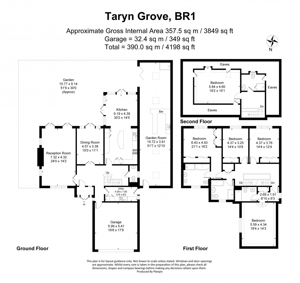 Floorplan for Taryn Grove, Bromley