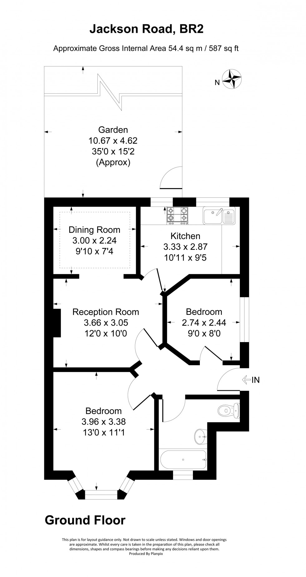 Floorplan for Jackson Road, Bromley