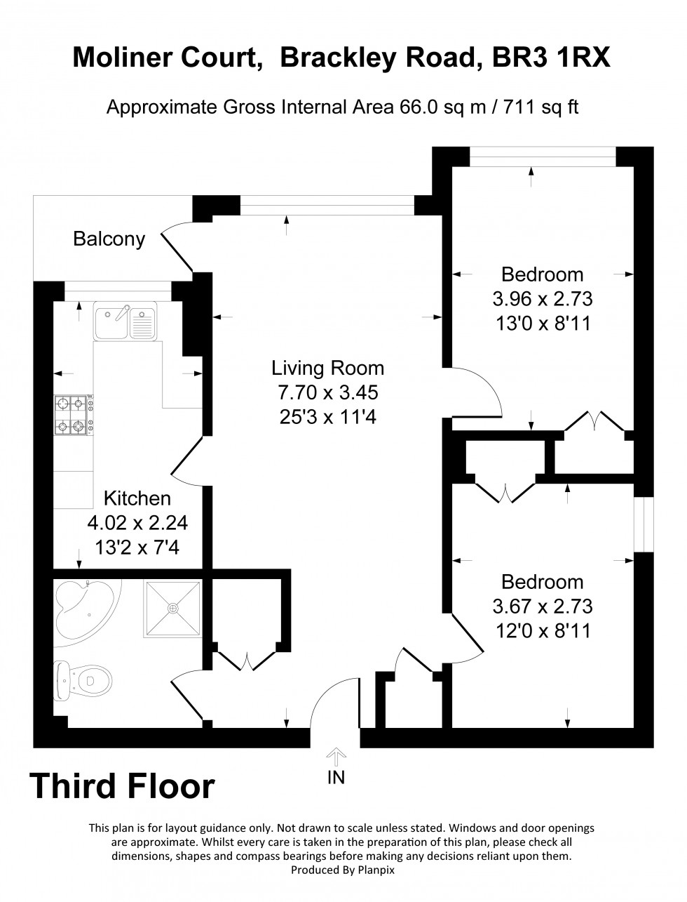 Floorplan for Brackley Road, Beckenham
