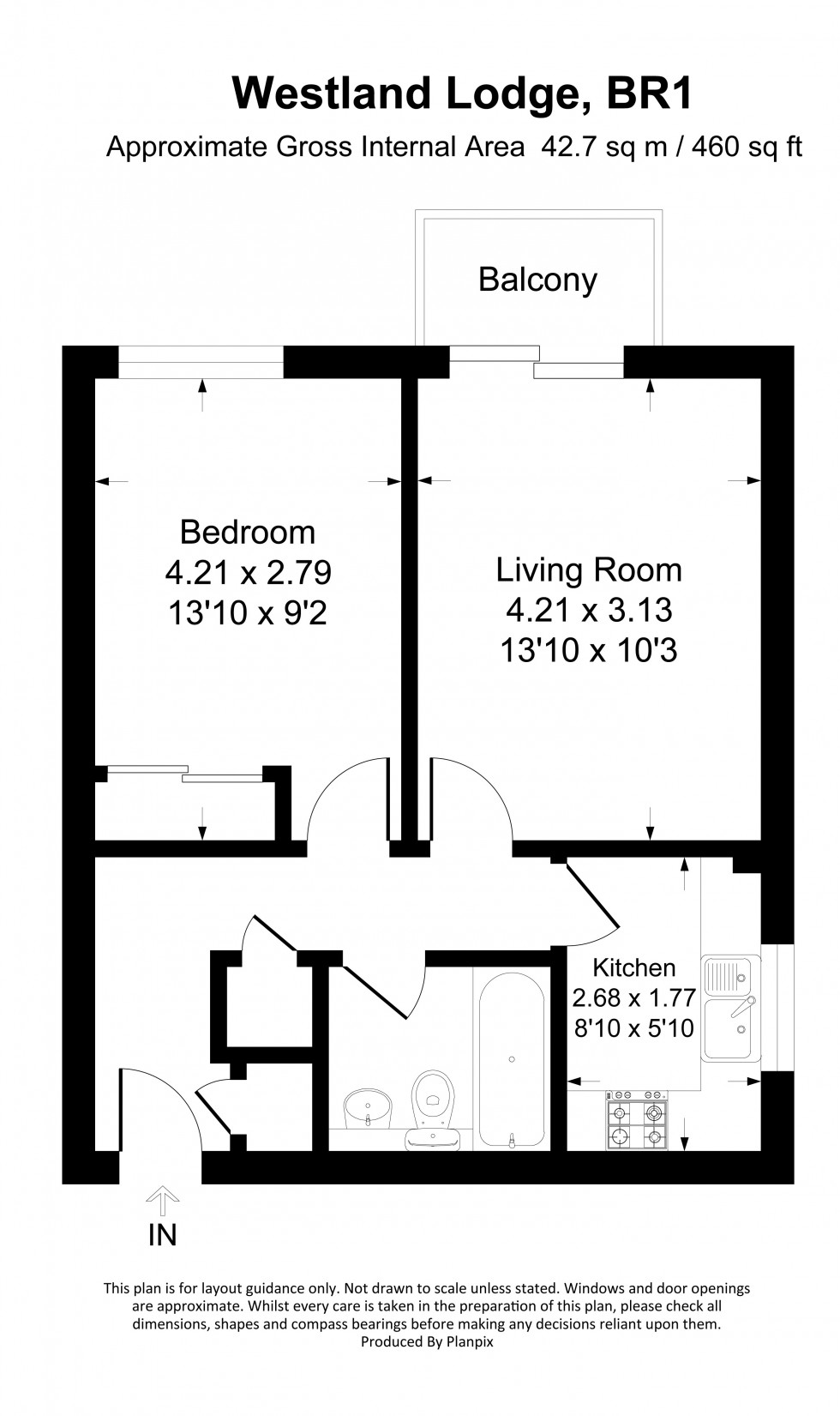 Floorplan for Widmore Road, Bromley