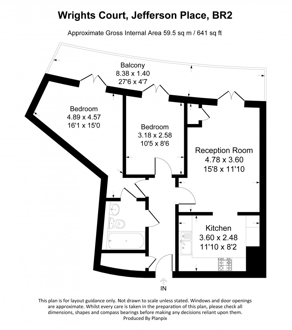 Floorplan for Jefferson Place, Bromley