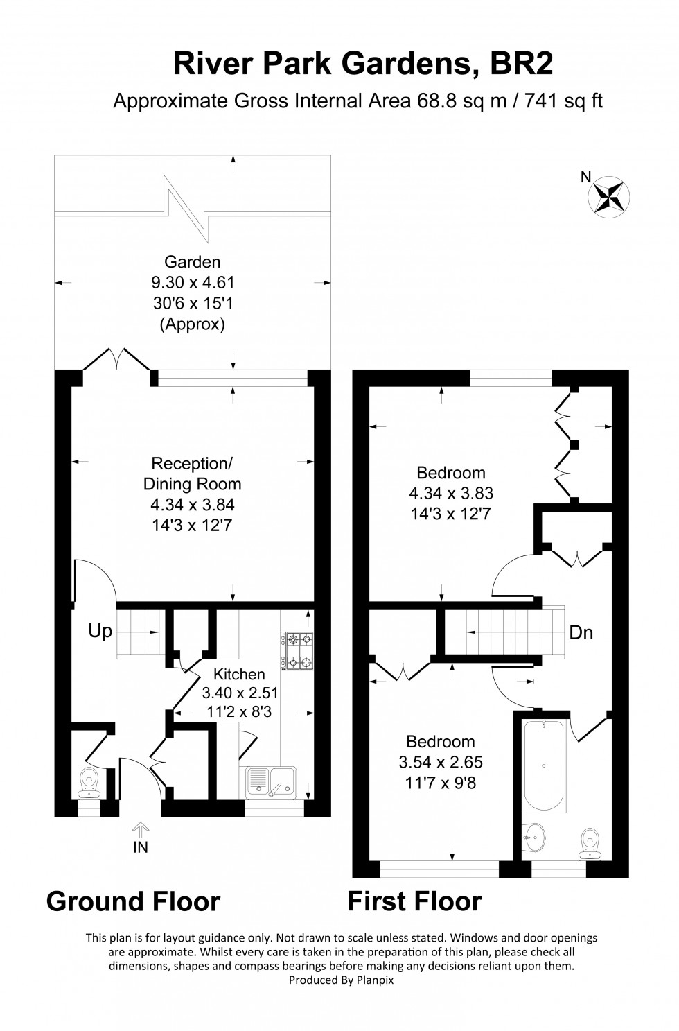 Floorplan for Riverpark Gardens, Bromley