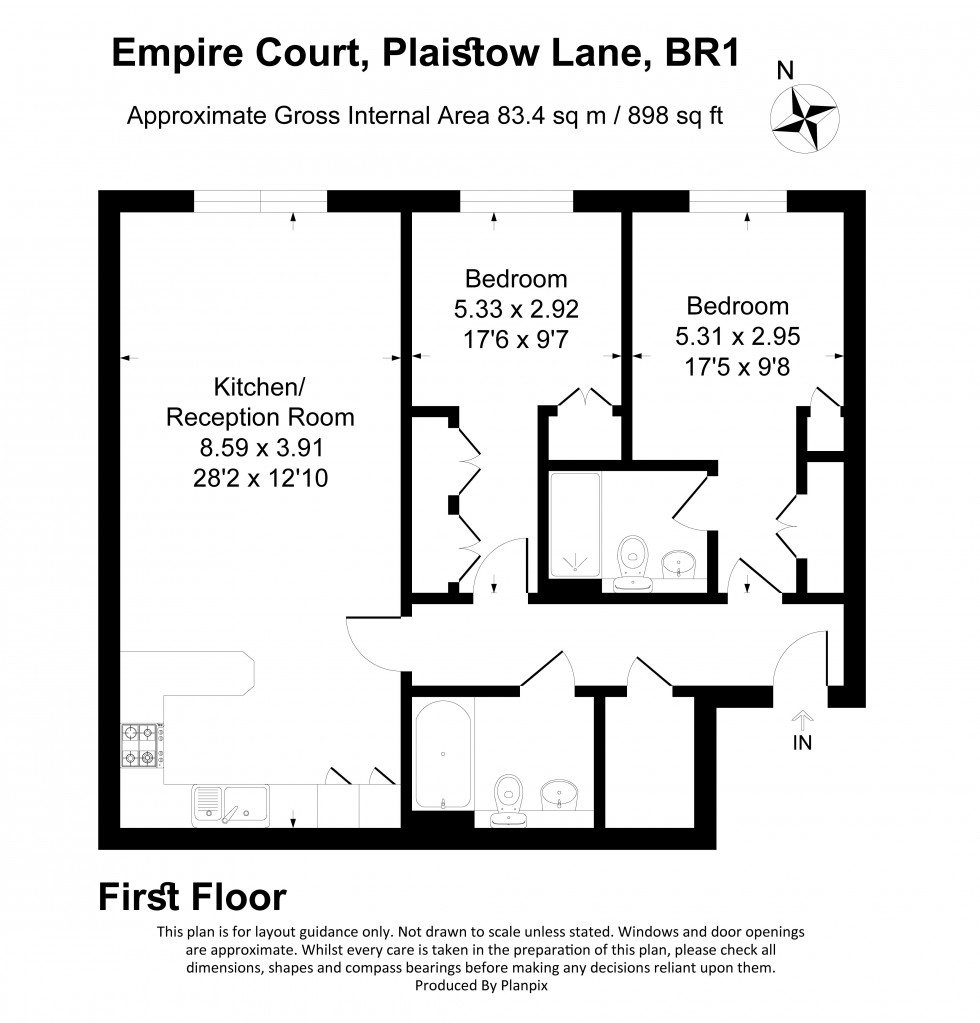 Floorplan for Plaistow Lane, Bromley