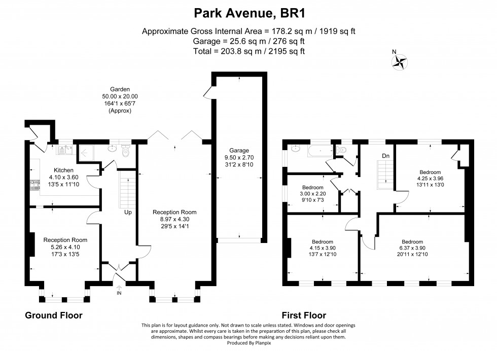 Floorplan for Park Avenue, Bromley