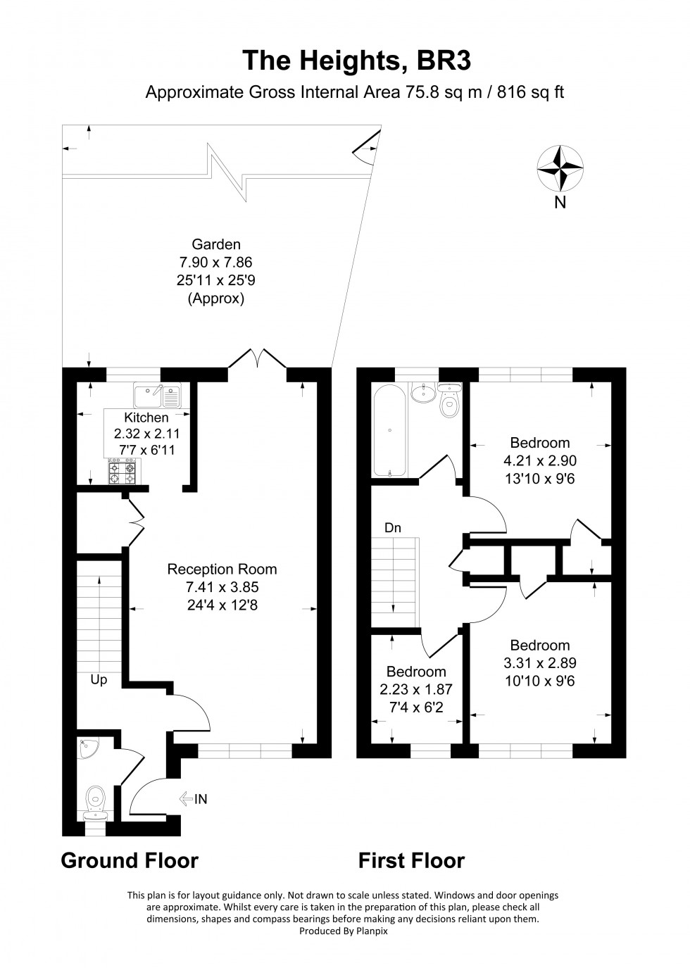 Floorplan for The Heights, Foxgrove Road