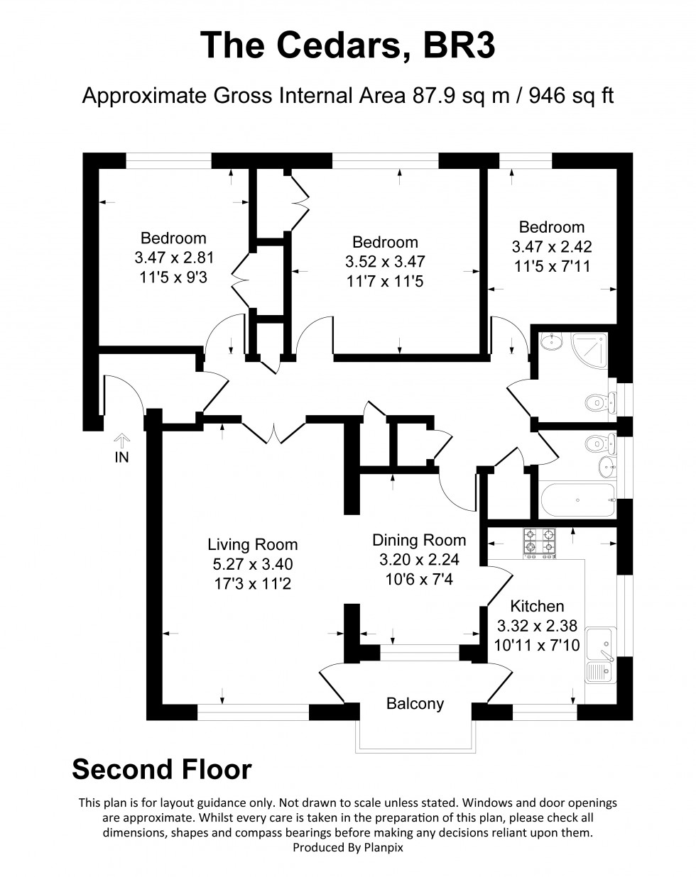 Floorplan for 8 Westgate Road, Beckenham