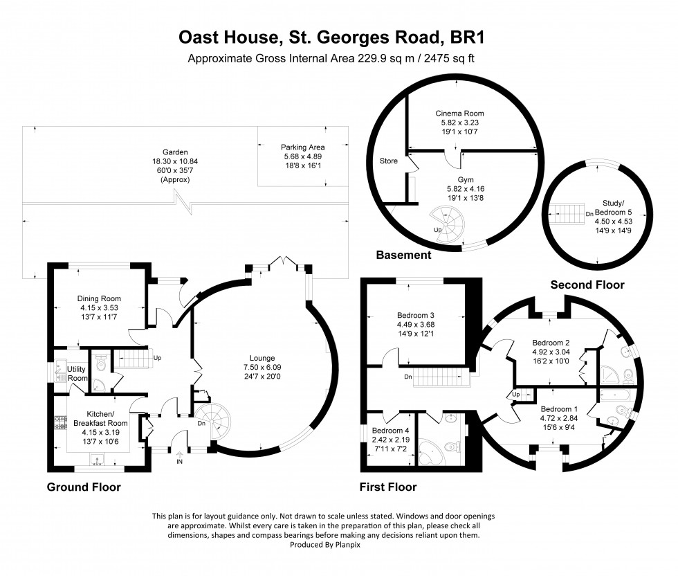 Floorplan for St. Georges Road, Bromley