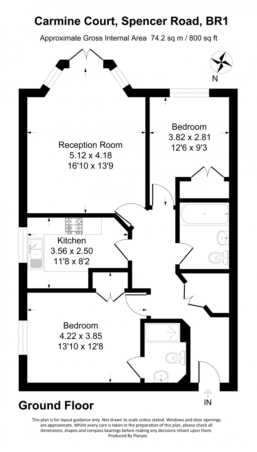 Floorplan for Spencer Road, Bromley