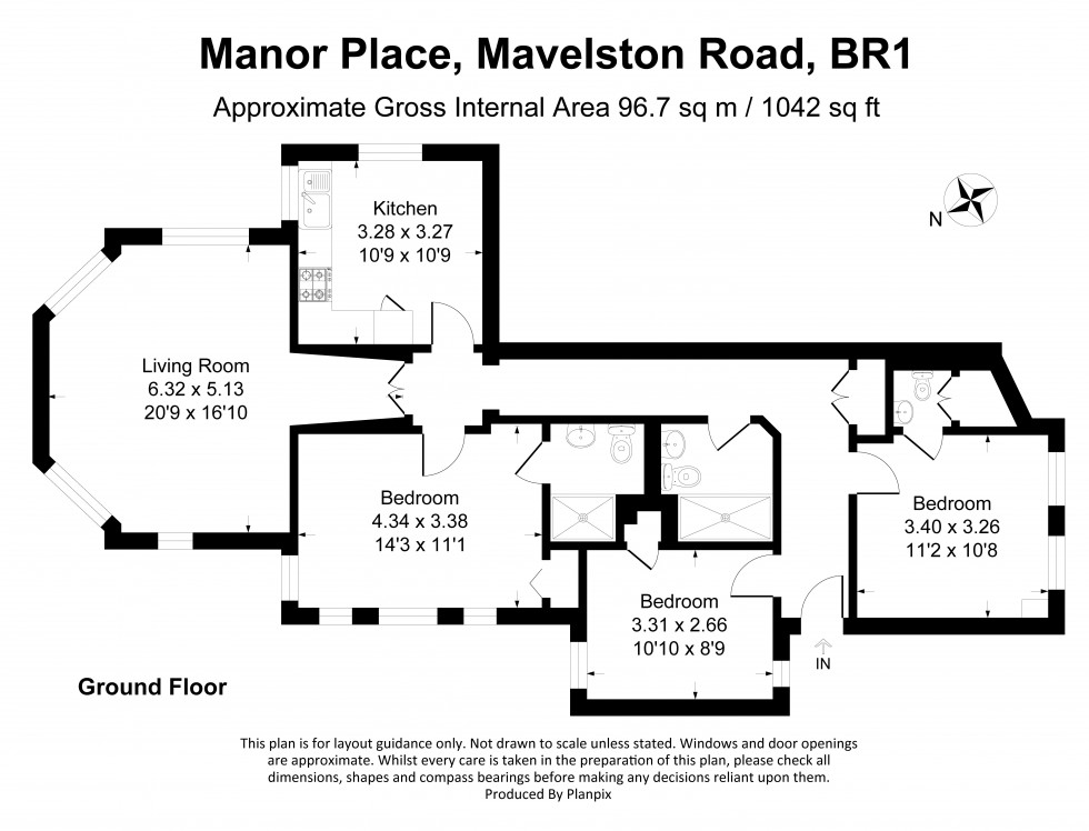 Floorplan for Manor Place, Mavelstone Road