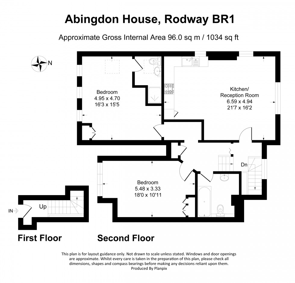 Floorplan for Rodway Road, Bromley