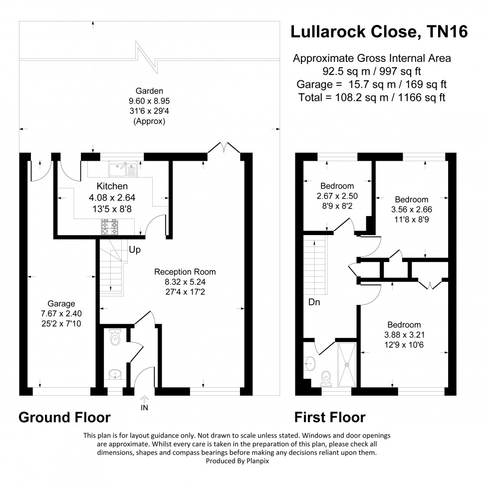 Floorplan for Lullarook Close, Biggin Hill