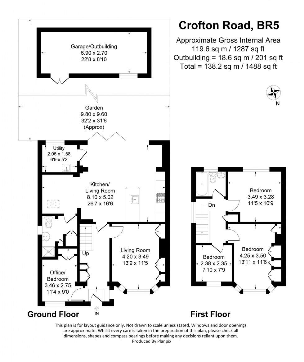 Floorplan for Crofton Lane, Petts Wood