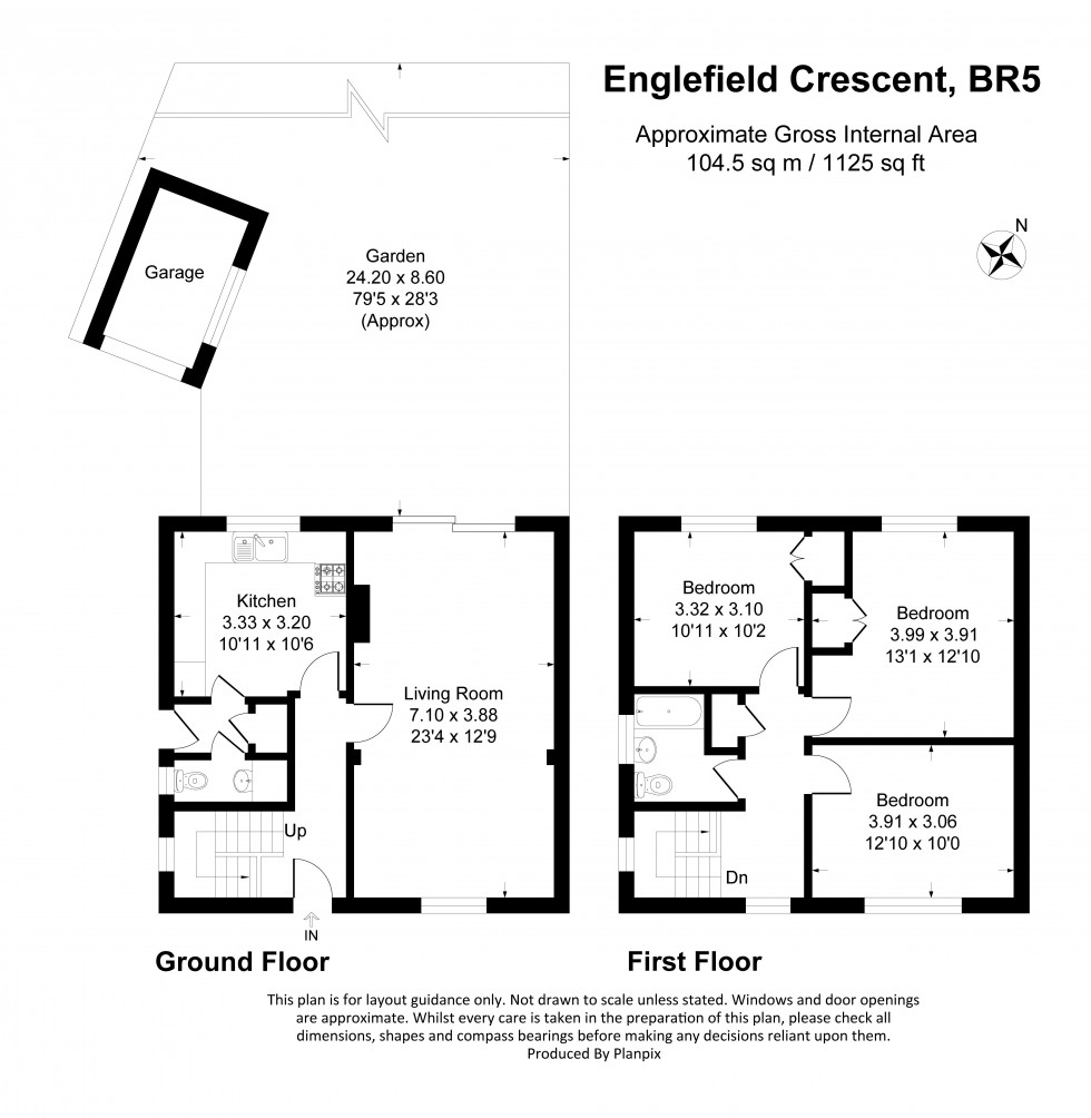 Floorplan for Englefield Crescent, Orpington